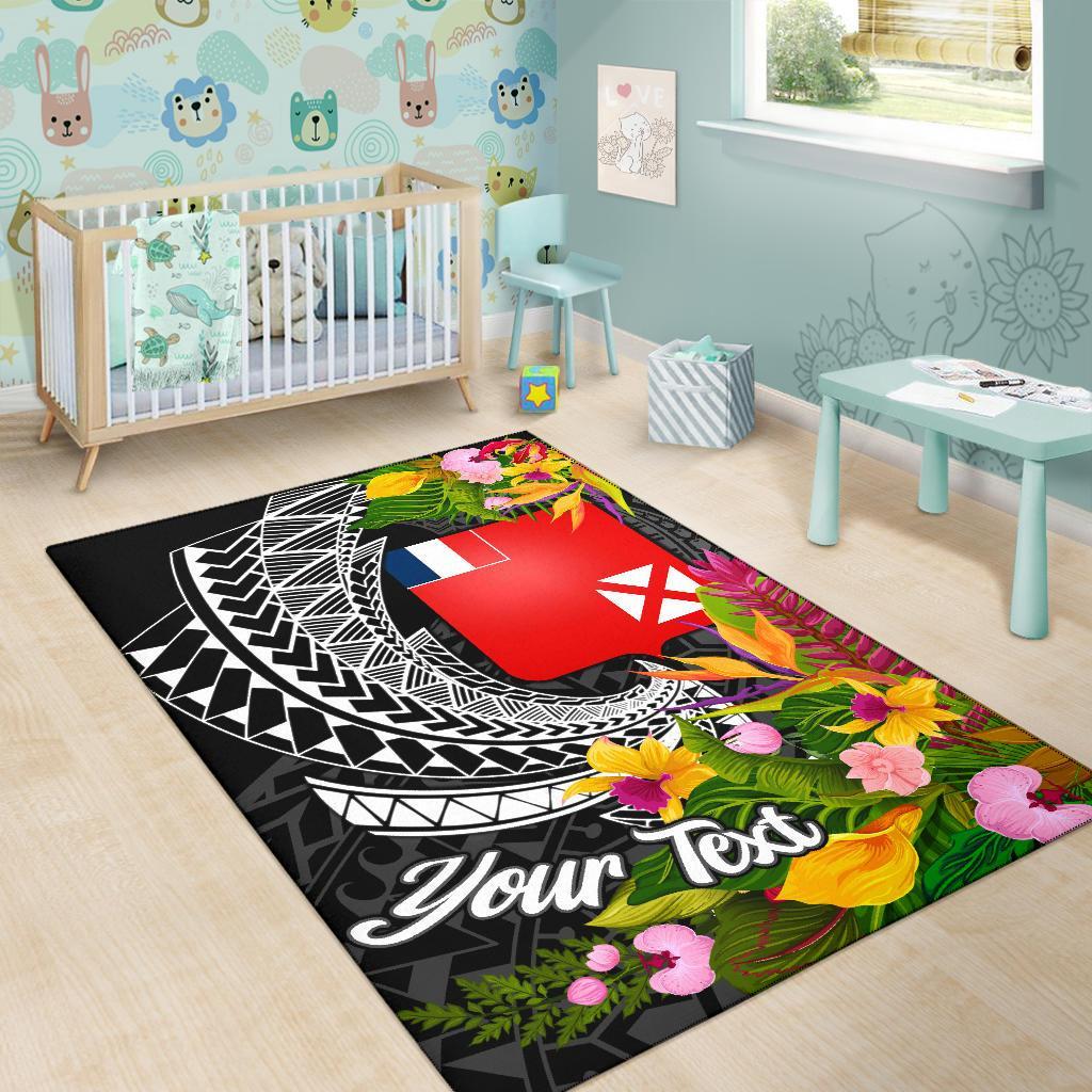Wallis and Futuna Area Rug - Custom Personalised Seal Spiral Polynesian Patterns
