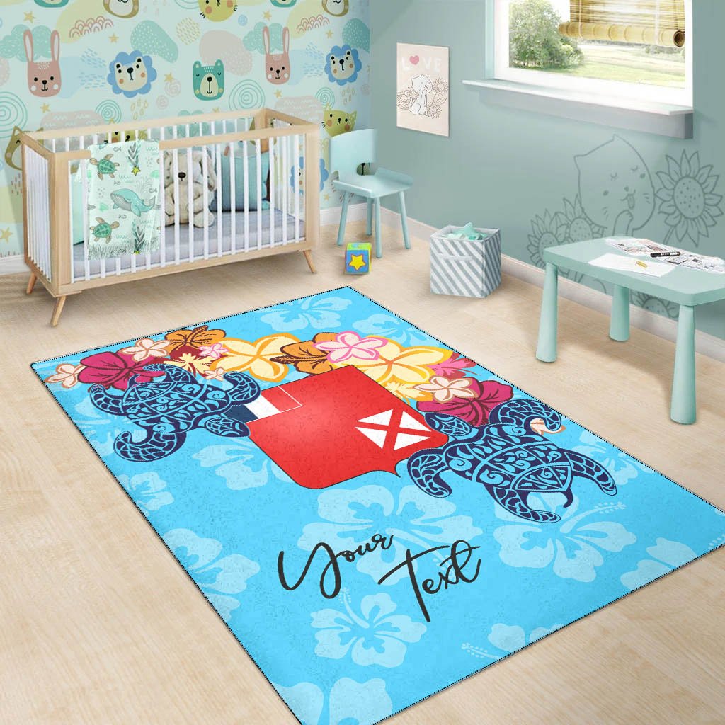 Wallis and Futuna Area Rug - Custom Personalised Tropical Style