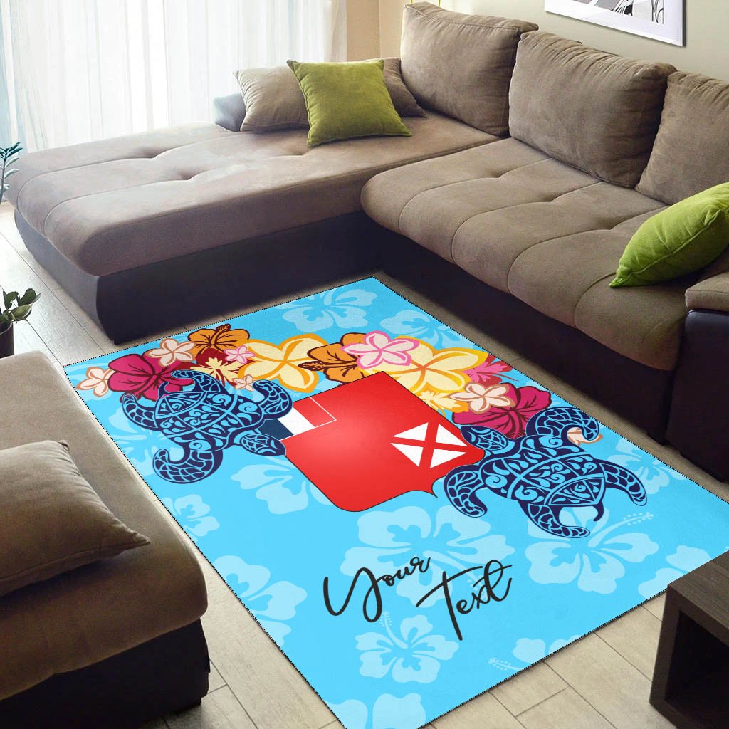 Wallis and Futuna Area Rug - Custom Personalised Tropical Style