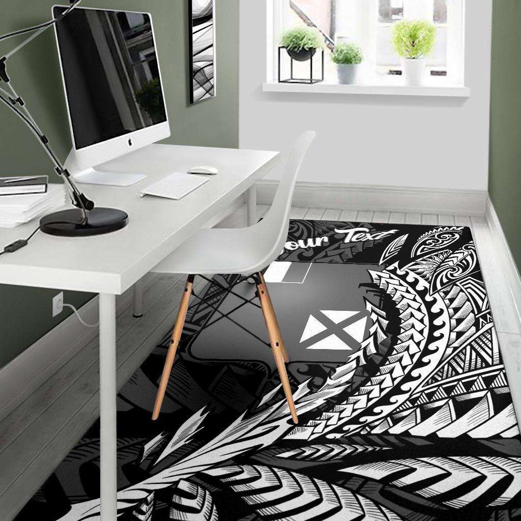 Wallis and Futuna Area Rug - Custom Personalised Wings Style