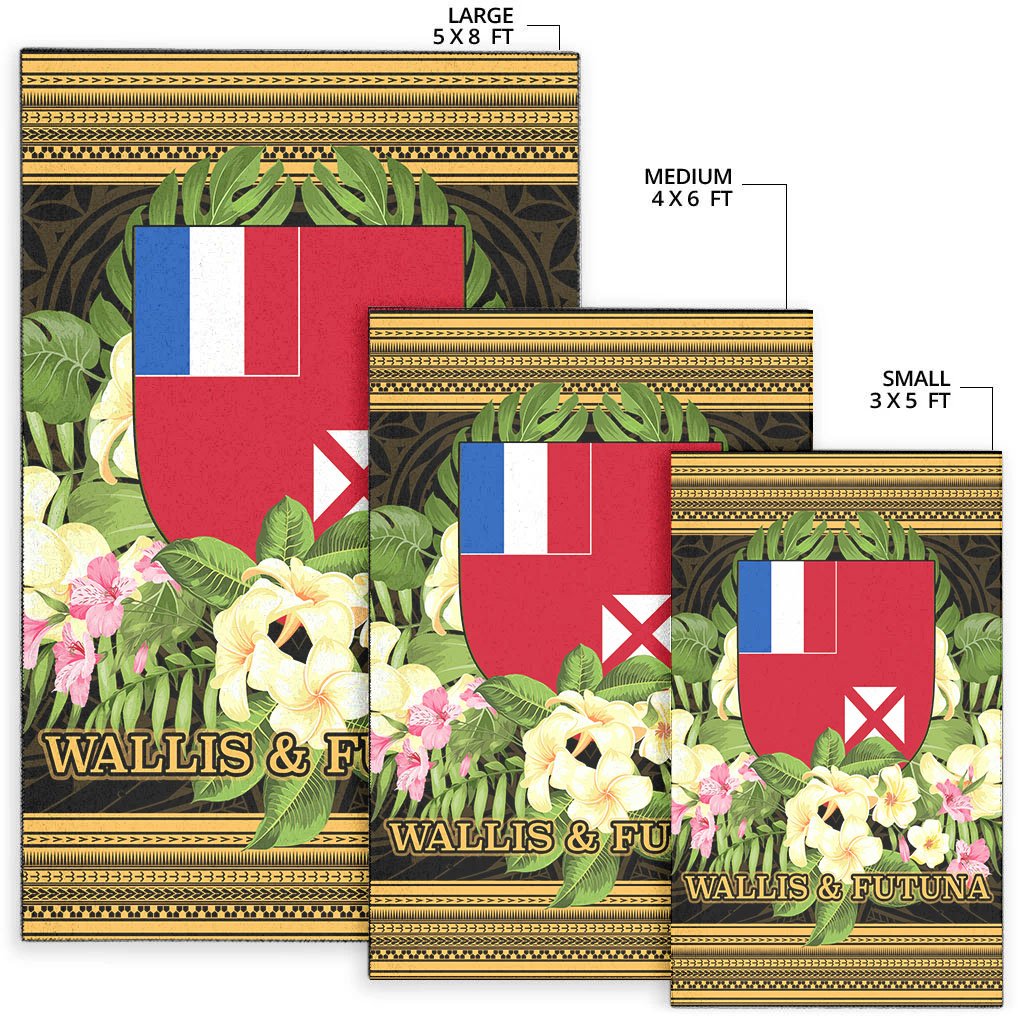 Wallis and Futuna Area Rug - Polynesian Gold Patterns Collection