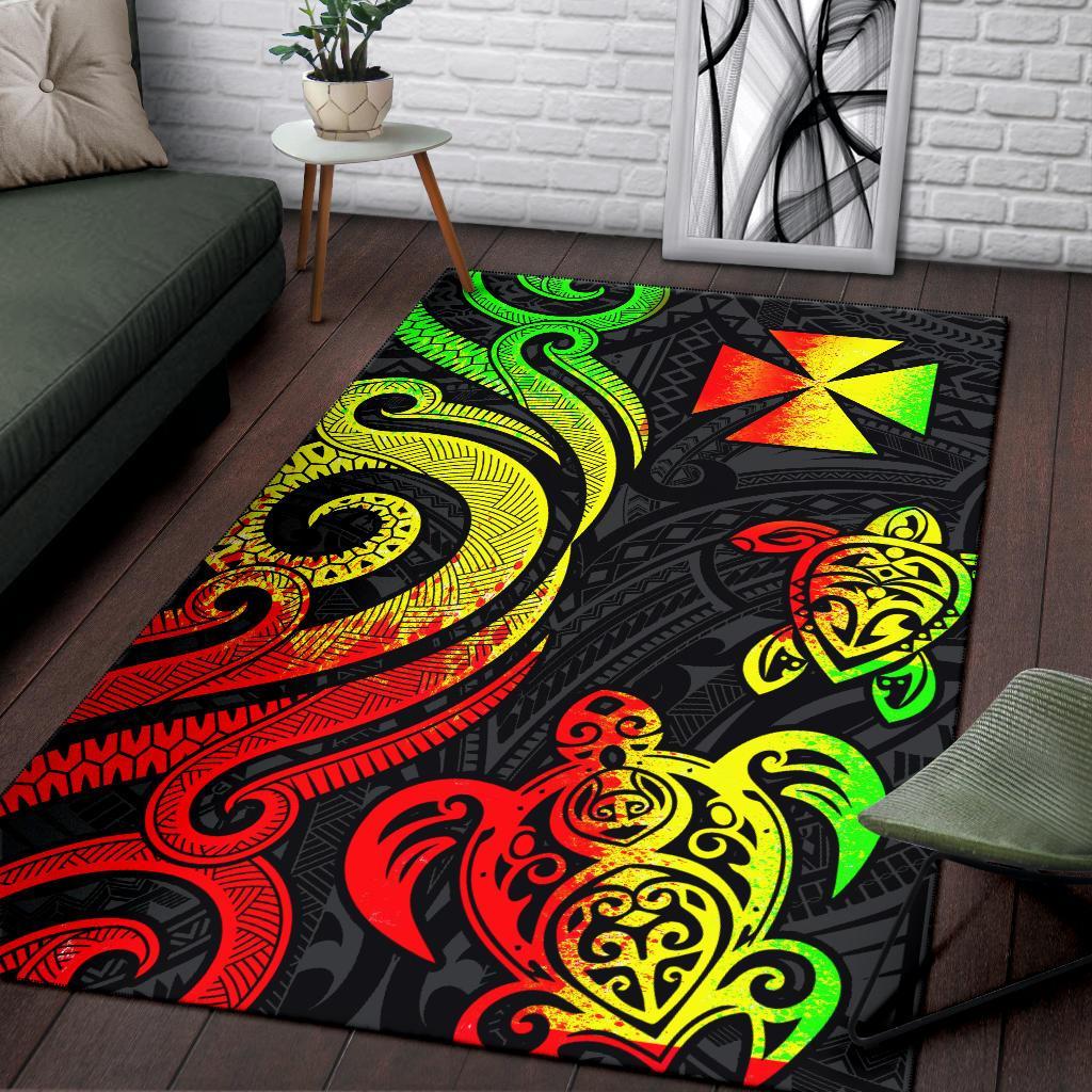 Wallis and Futuna Area Rug - Reggae Tentacle Turtle