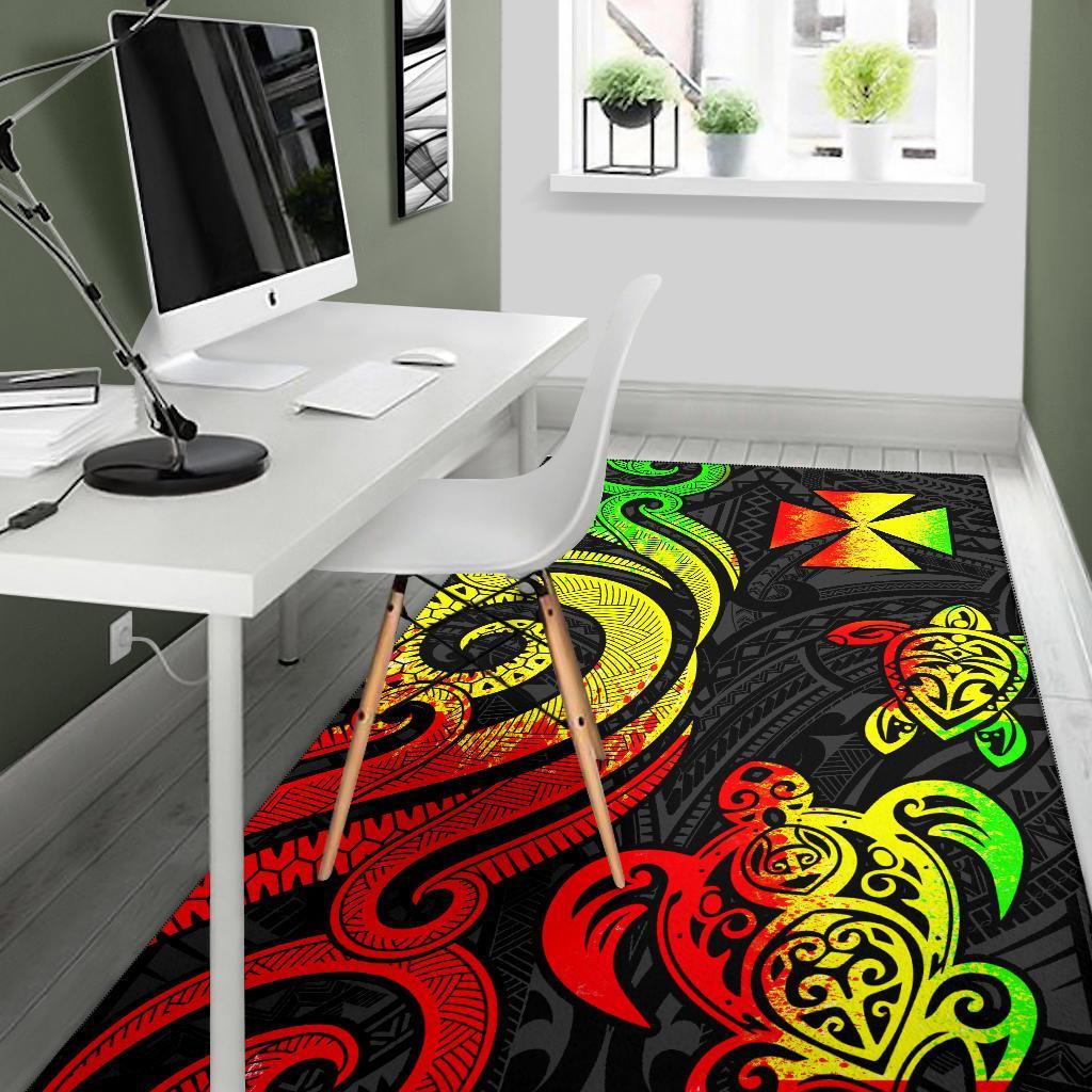 Wallis and Futuna Area Rug - Reggae Tentacle Turtle