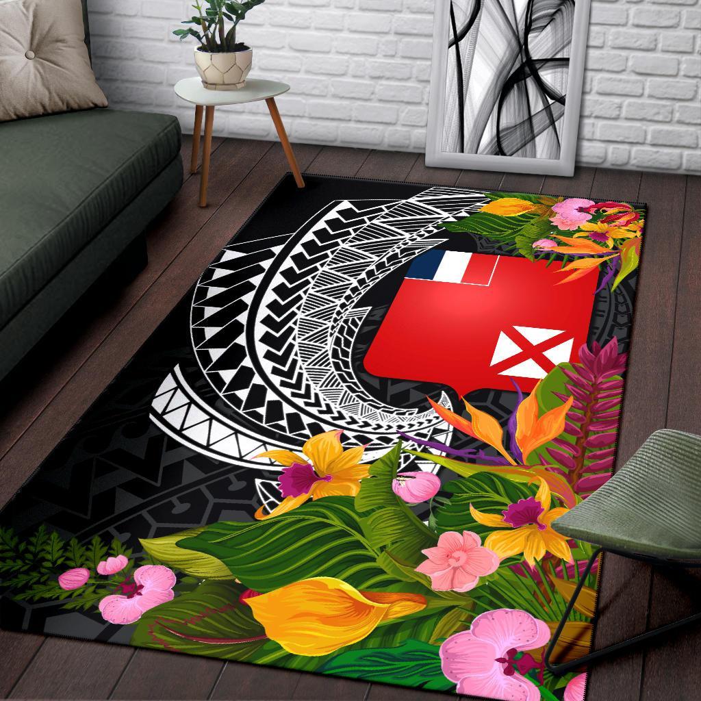 Wallis and Futuna Area Rug - Seal Spiral Polynesian Patterns