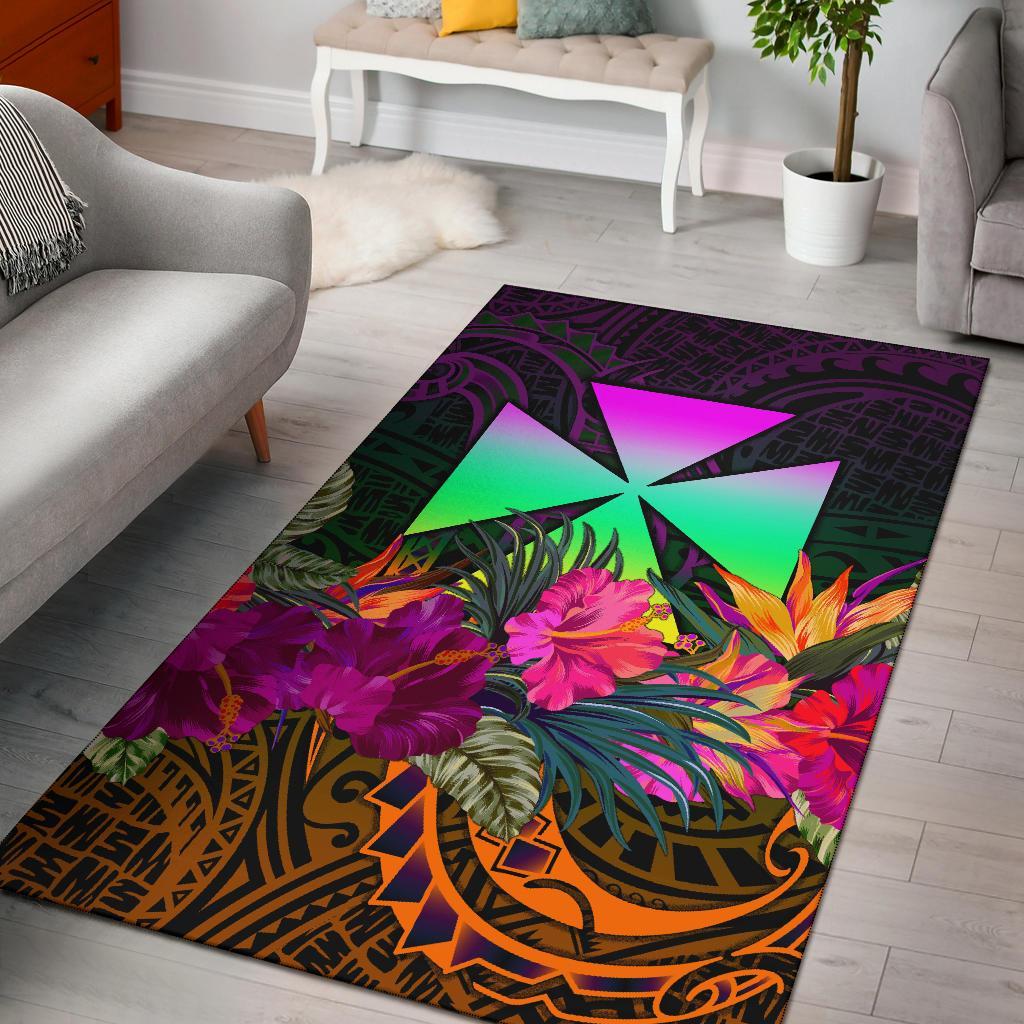 Wallis and Futuna Area Rug - Summer Hibiscus