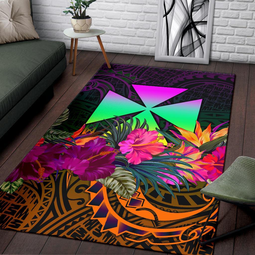 Wallis and Futuna Area Rug - Summer Hibiscus
