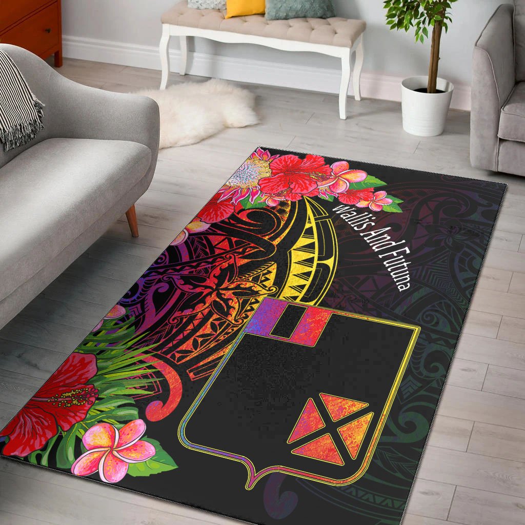 Wallis and Futuna Area Rug - Tropical Hippie Style