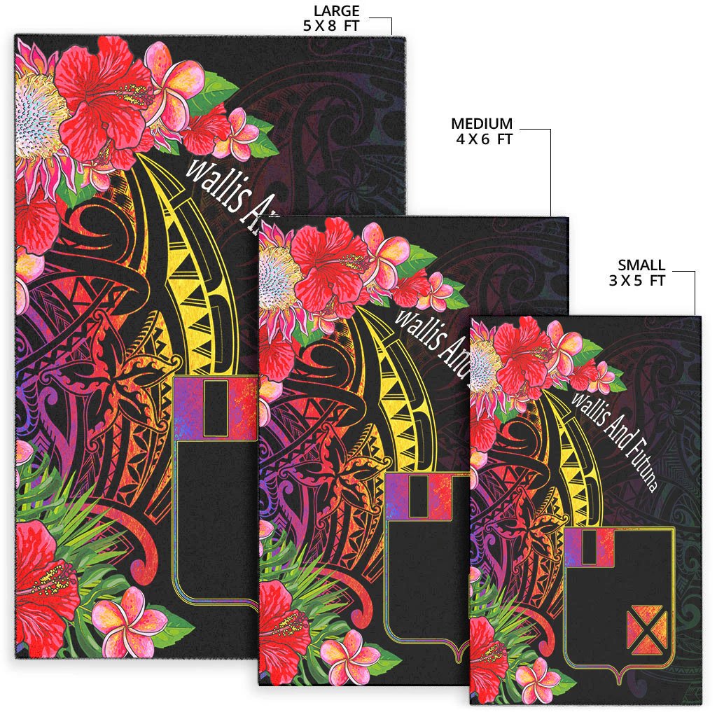 Wallis and Futuna Area Rug - Tropical Hippie Style