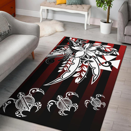 Wallis and Futuna Area Rug - Vertical Stripes Style