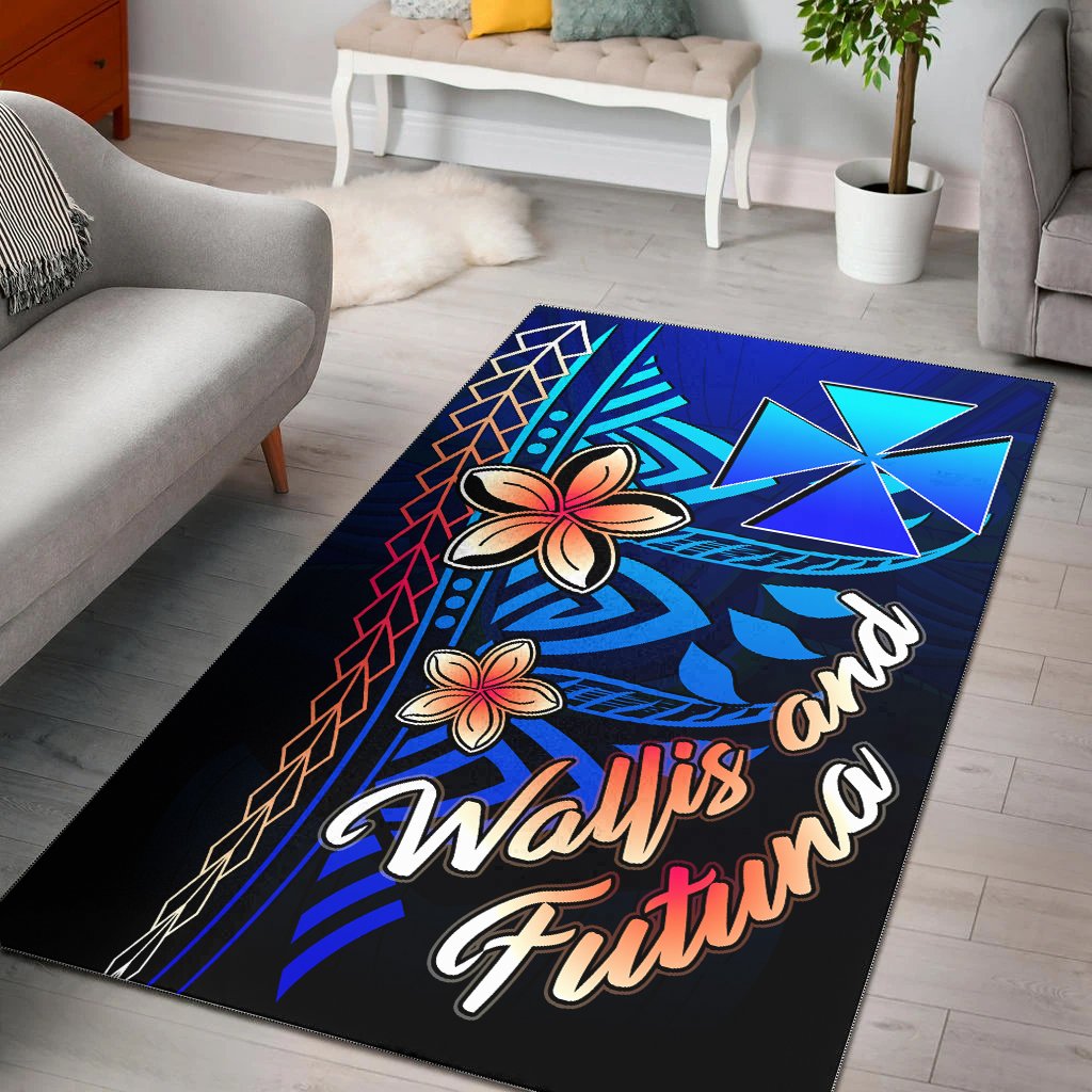 Wallis and Futuna Area Rug - Vintage Tribal Mountain