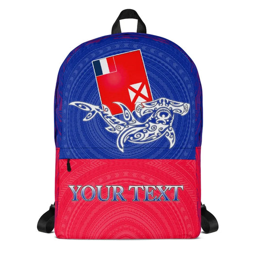 Wallis And Futuna Backpack - Custom Shark With Coat Of Arms