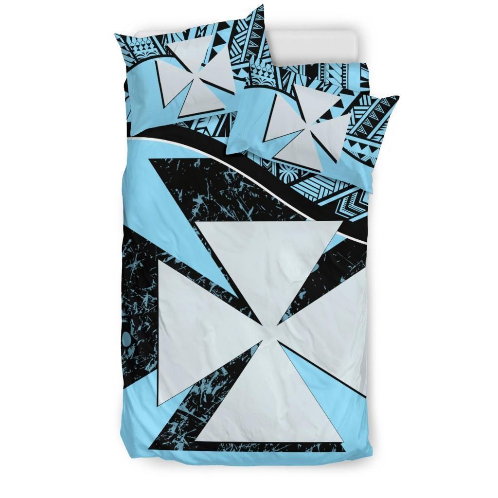 Wallis And Futuna Duvet Cover Set - Wallis And Futuna Coat Of Arms Blue