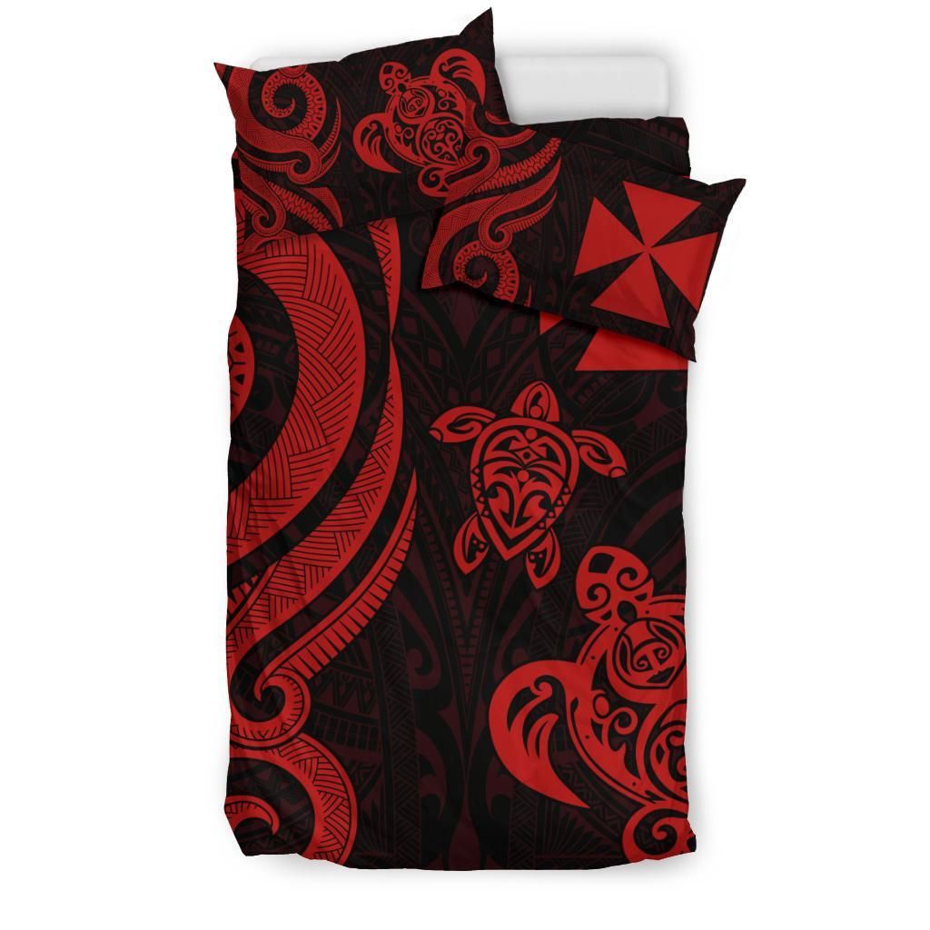 Wallis And Futuna Bedding Set - Red Tentacle Turtle