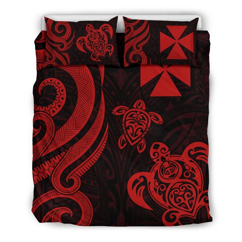 Wallis And Futuna Bedding Set - Red Tentacle Turtle