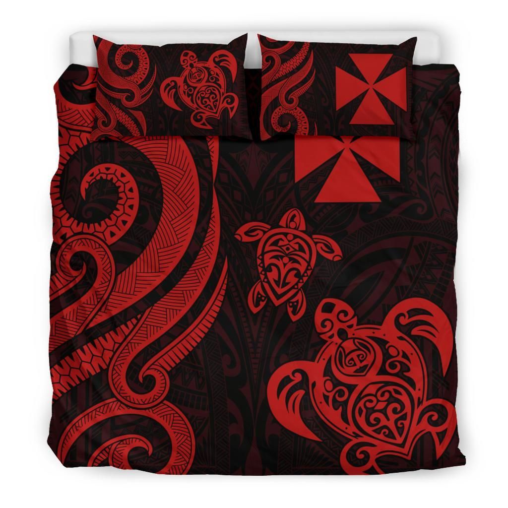 Wallis And Futuna Bedding Set - Red Tentacle Turtle