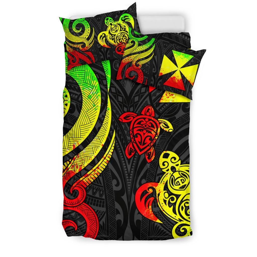 Wallis And Futuna Bedding Set - Reggae Tentacle Turtle
