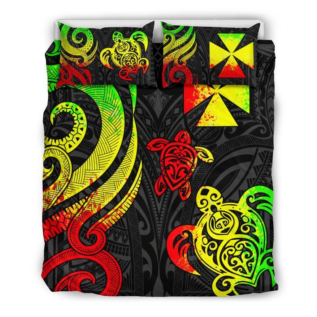 Wallis And Futuna Bedding Set - Reggae Tentacle Turtle
