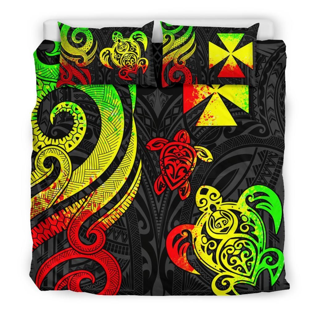 Wallis And Futuna Bedding Set - Reggae Tentacle Turtle