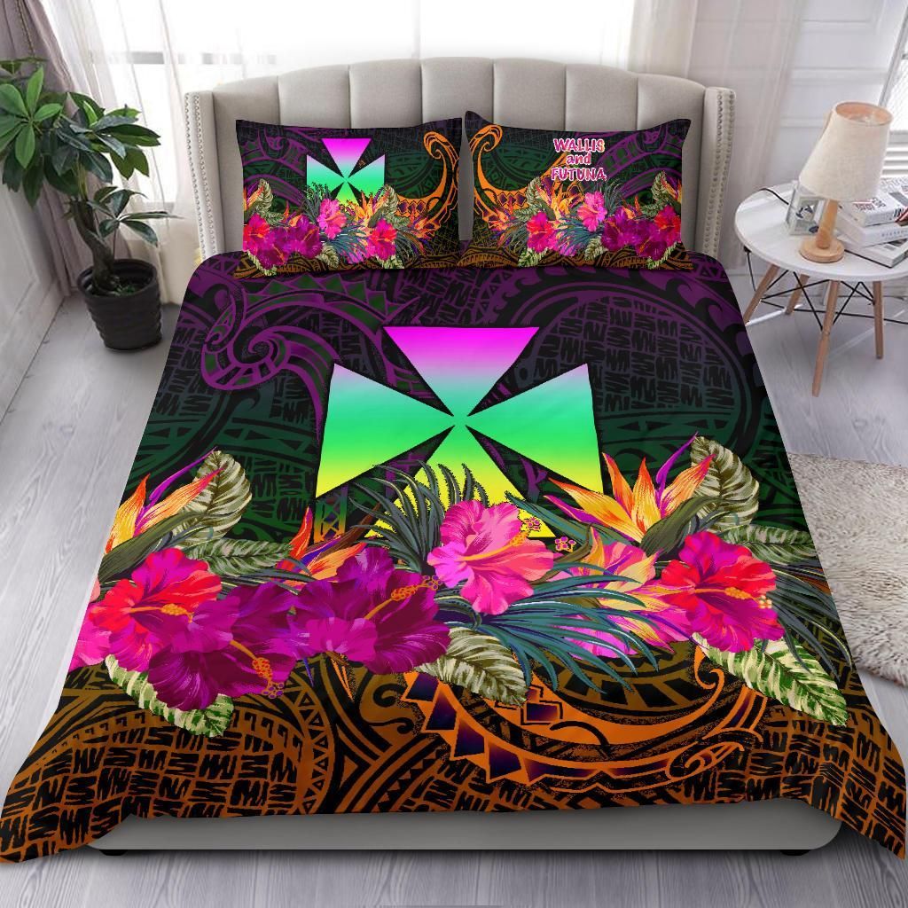 Wallis And Futuna Bedding Set - Summer Hibiscus