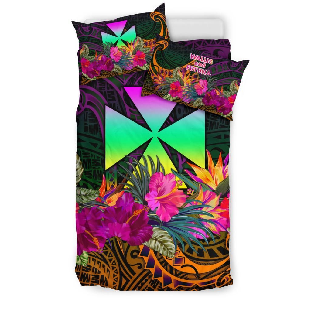 Wallis And Futuna Bedding Set - Summer Hibiscus