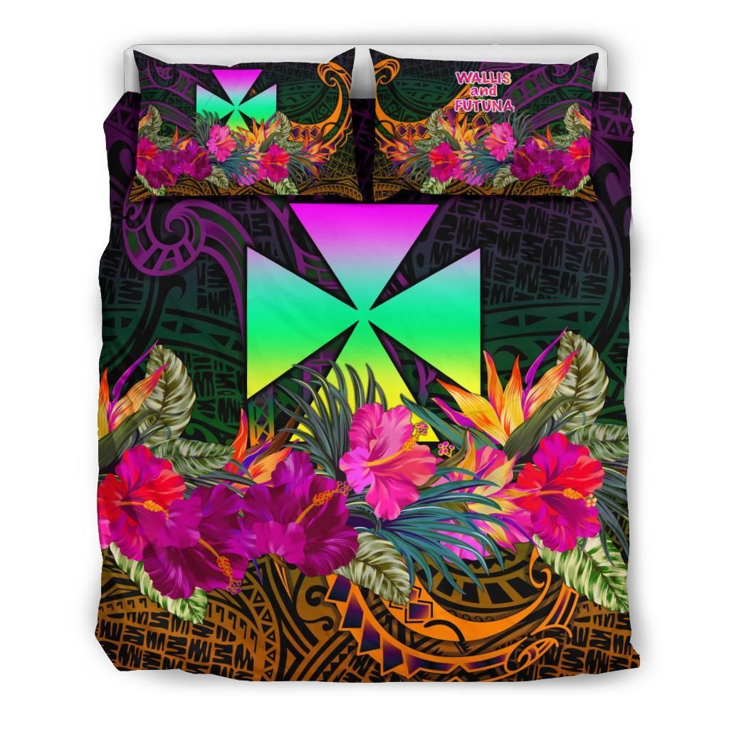 Wallis And Futuna Bedding Set - Summer Hibiscus