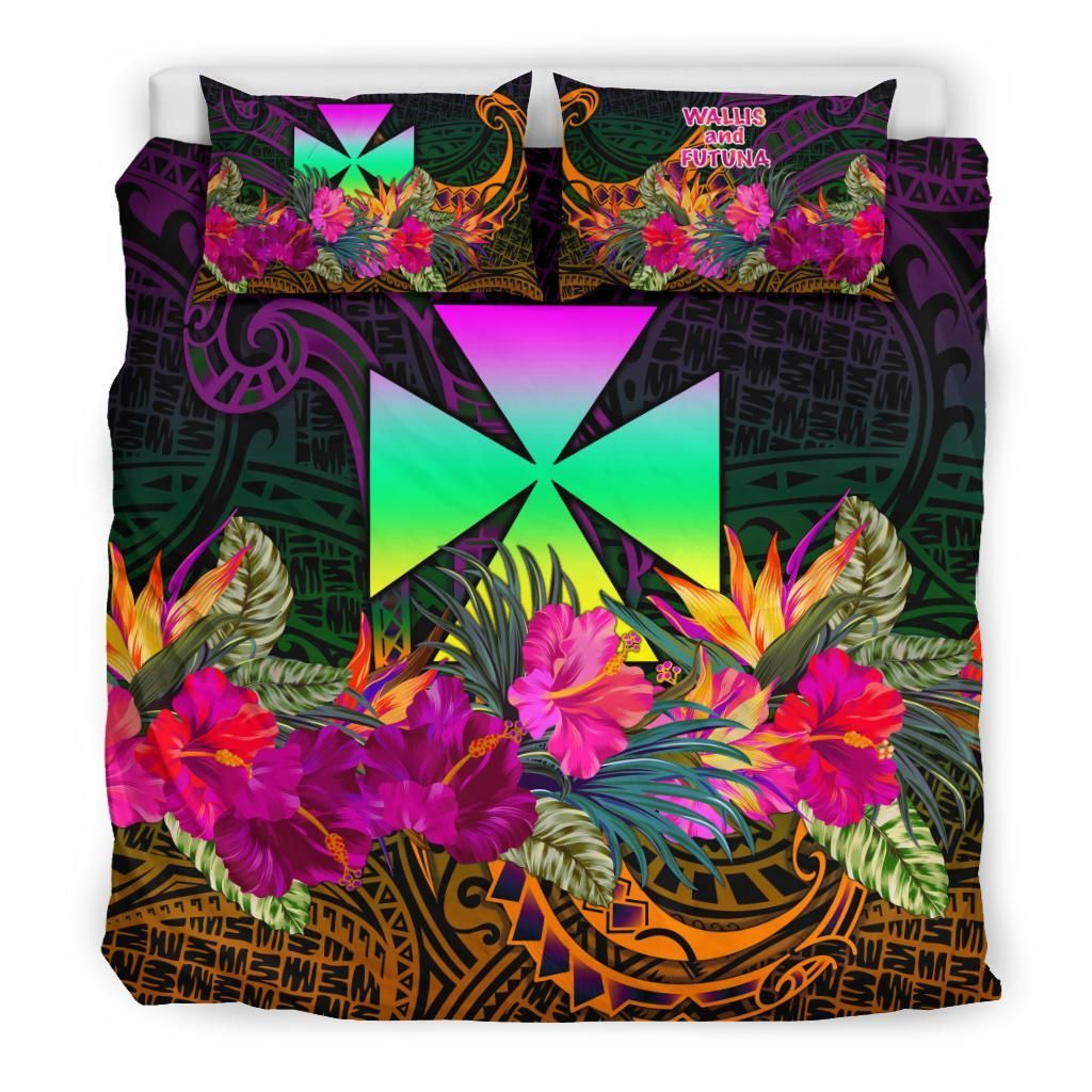 Wallis And Futuna Bedding Set - Summer Hibiscus