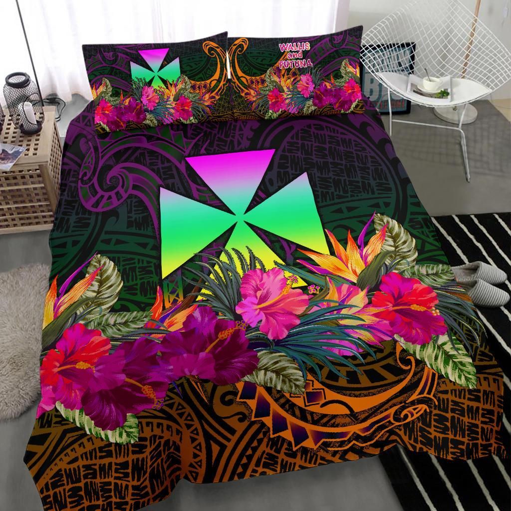 Wallis And Futuna Bedding Set - Summer Hibiscus