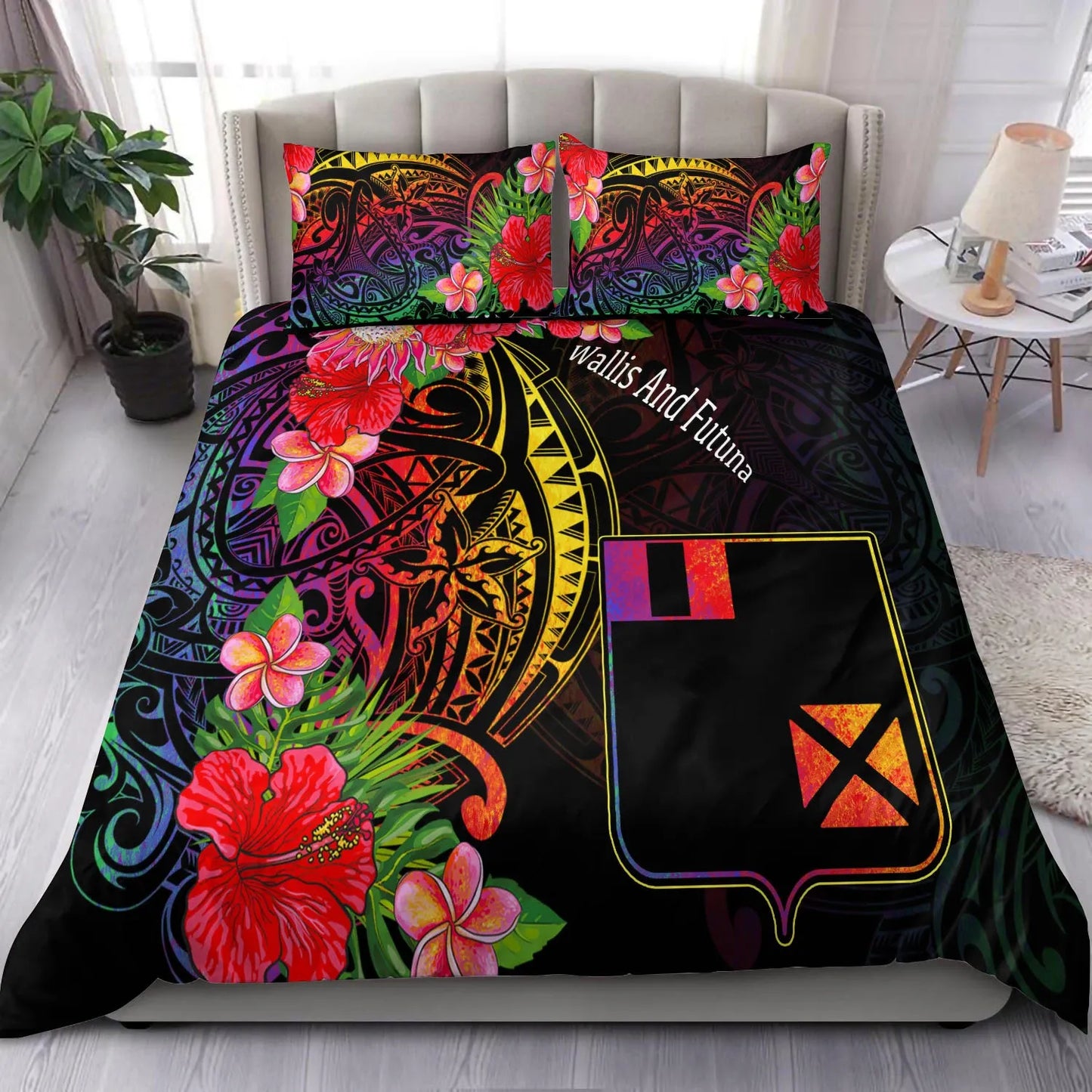 Wallis And Futuna Bedding Set - Tropical Hippie Style