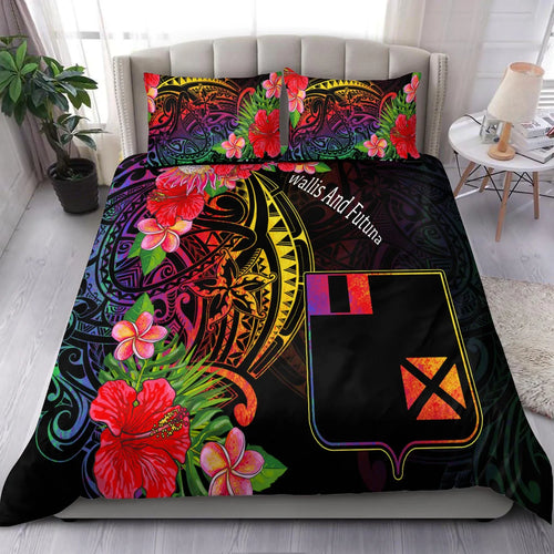 Wallis And Futuna Bedding Set - Tropical Hippie Style