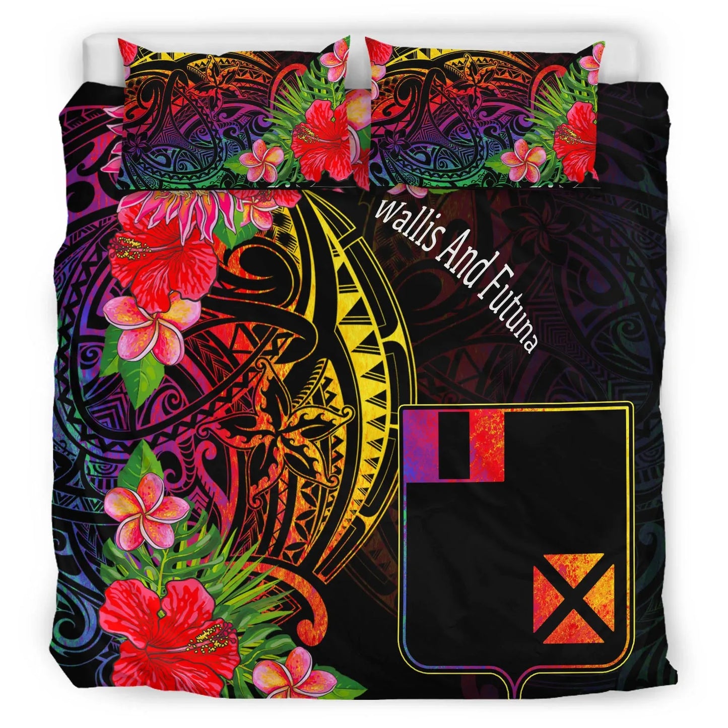 Wallis And Futuna Bedding Set - Tropical Hippie Style