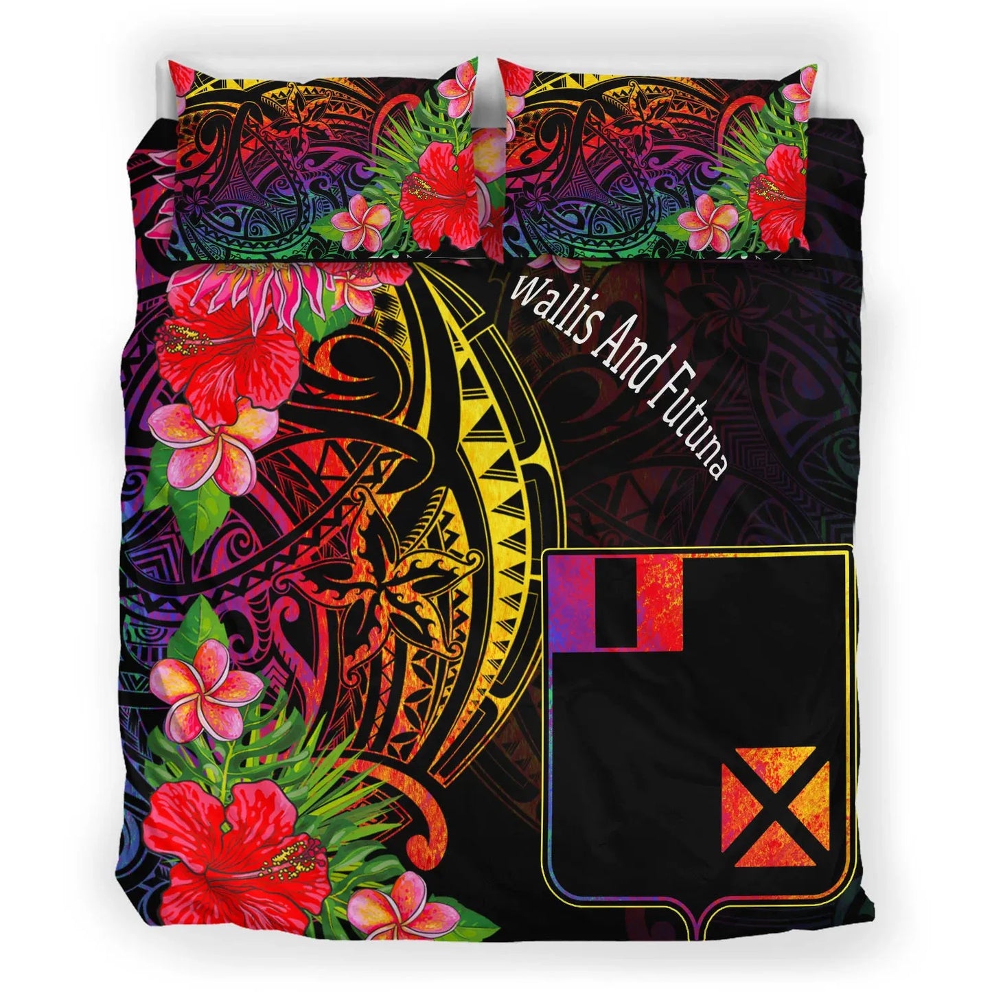 Wallis And Futuna Bedding Set - Tropical Hippie Style