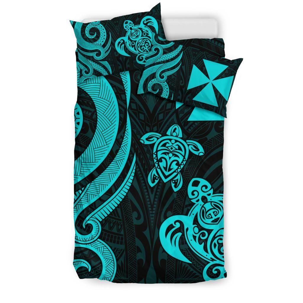 Wallis And Futuna Bedding Set - Turquoise Tentacle Turtle