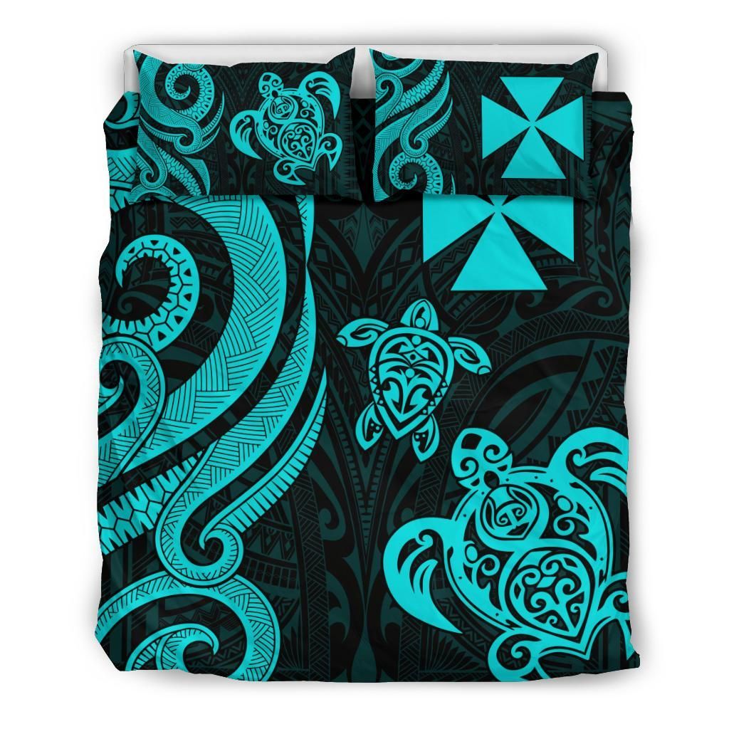Wallis And Futuna Bedding Set - Turquoise Tentacle Turtle
