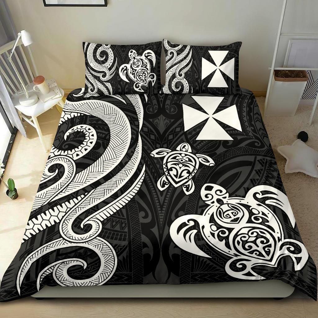 Wallis And Futuna Bedding Set - White Tentacle Turtle