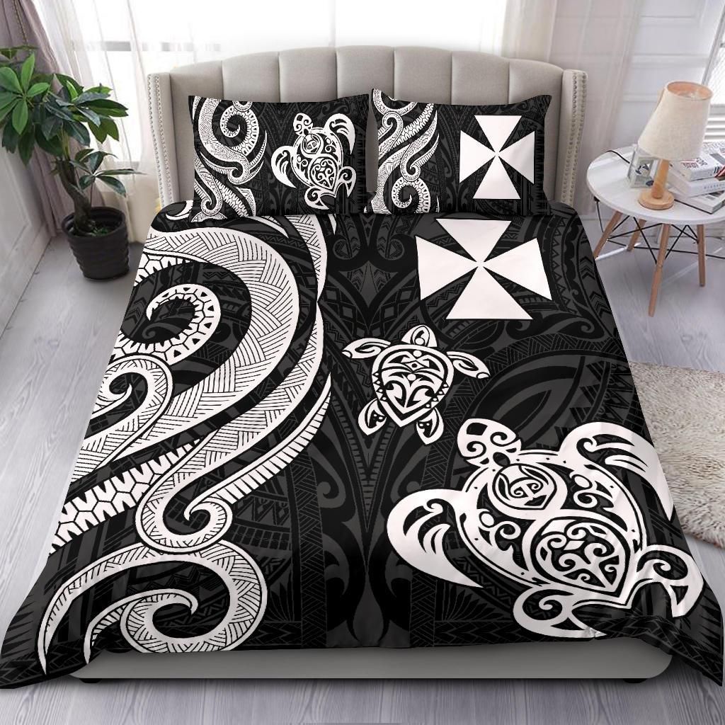 Wallis And Futuna Bedding Set - White Tentacle Turtle