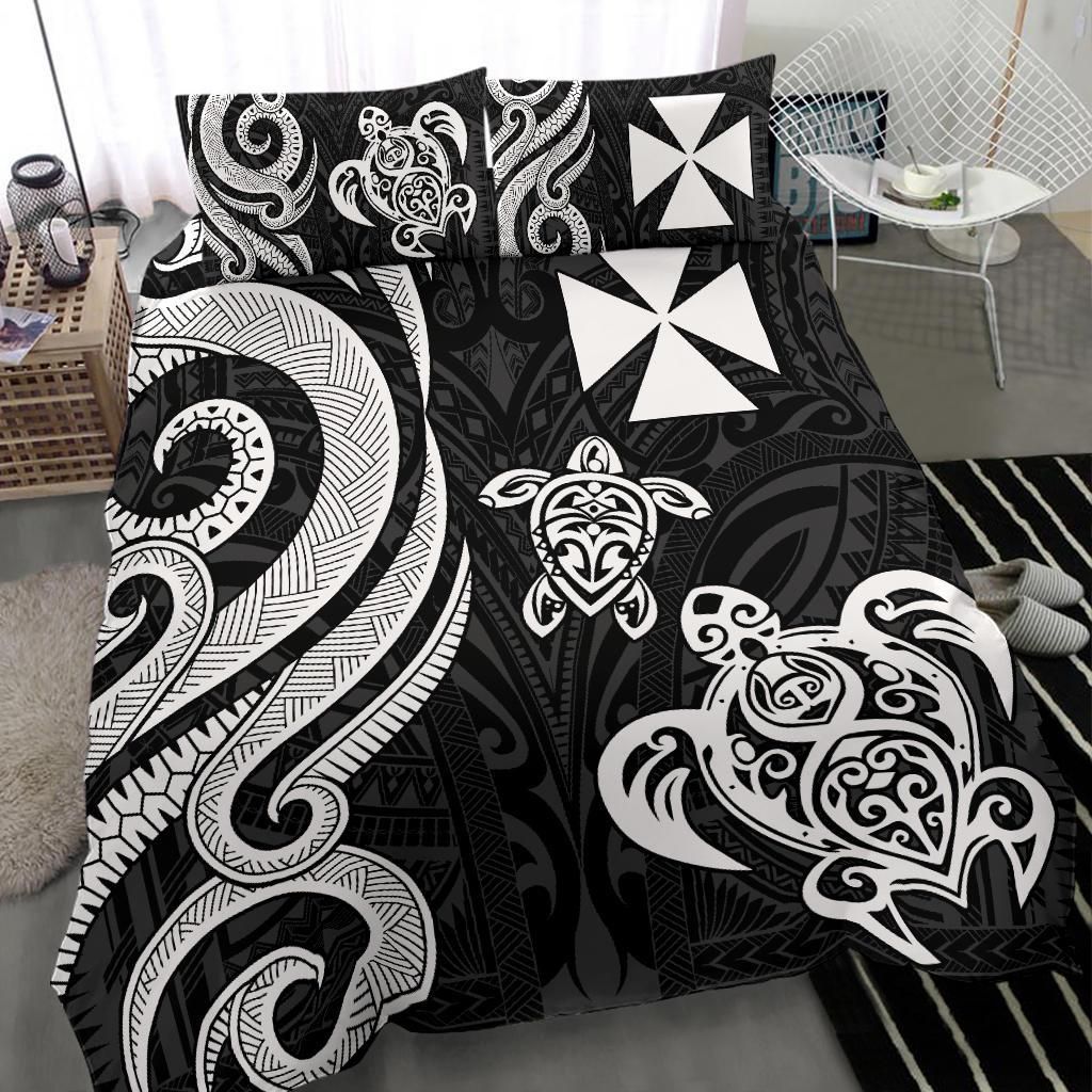 Wallis And Futuna Bedding Set - White Tentacle Turtle