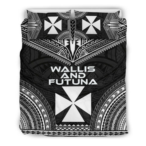 Wallis And Futuna Polynesian Chief Duvet Cover Set - Black Version