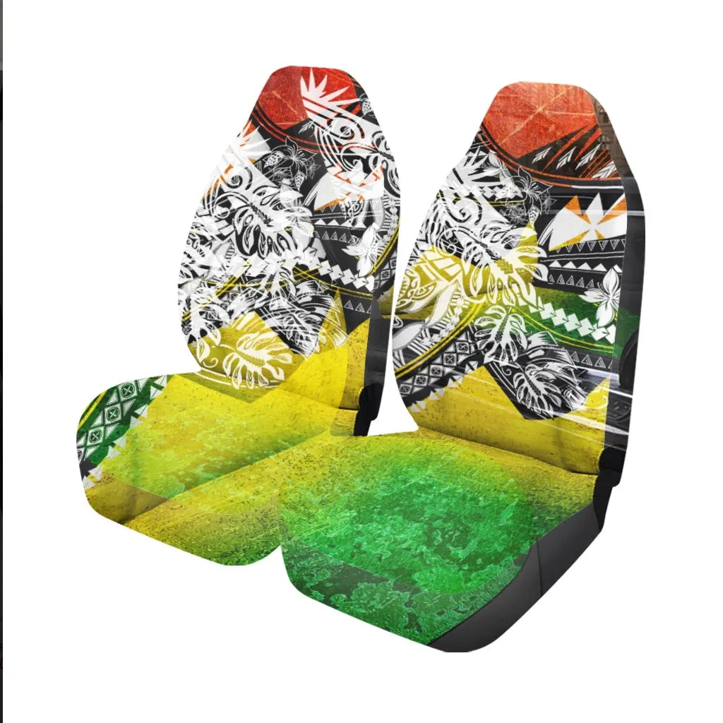 Wallis and Futuna Car Seat Cover - The Flow OF Ocean Reggae Color