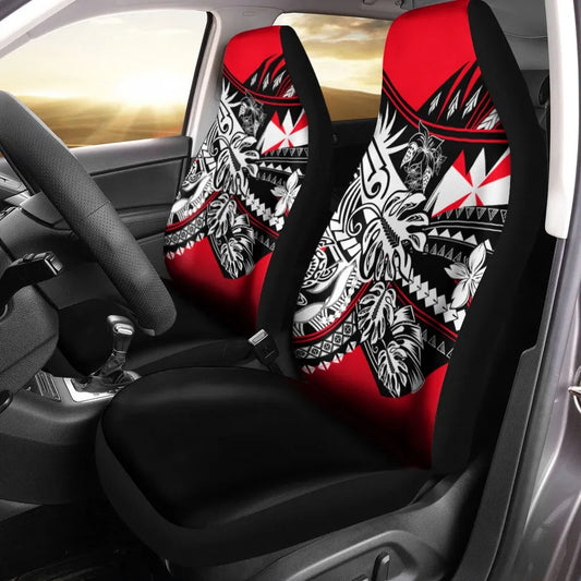 Wallis and Futuna Car Seat Cover - Tribal Jungle Pattern