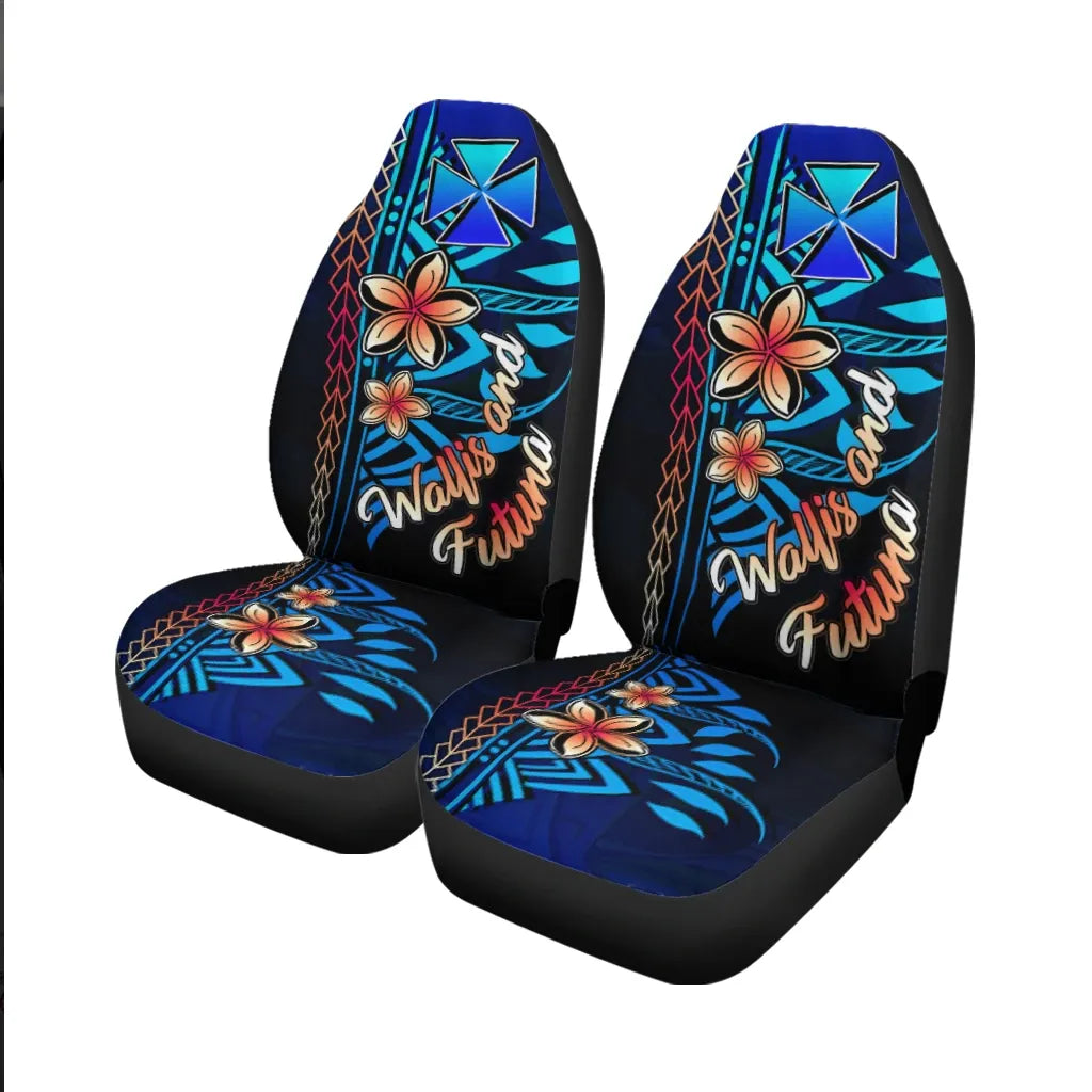 Wallis and Futuna Car Seat Cover - Vintage Tribal Mountain