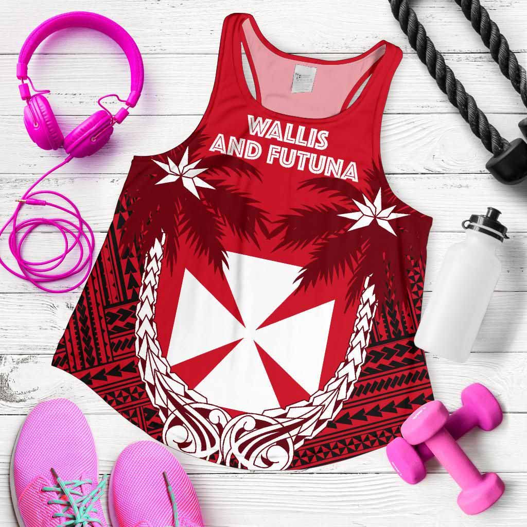 Wallis and Futuna Polynesian Coconut Women Racerback Tank