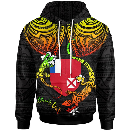 Wallis and Futuna Custom Personalised Hoodie -  Lizard Good Chest