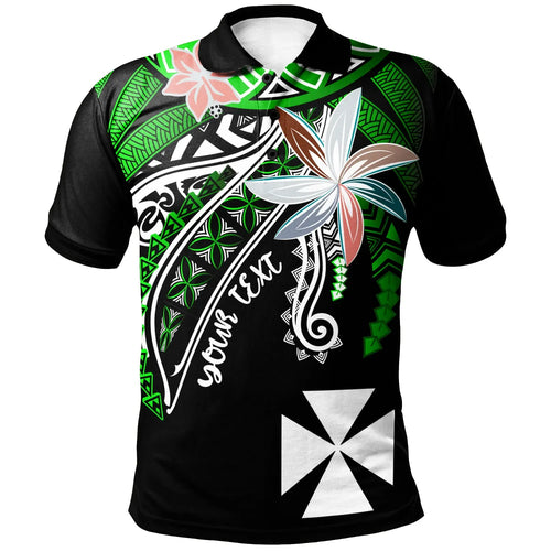 Wallis and Futuna Custom Personalised Polo Shirt - Fanciful Forest Green Color