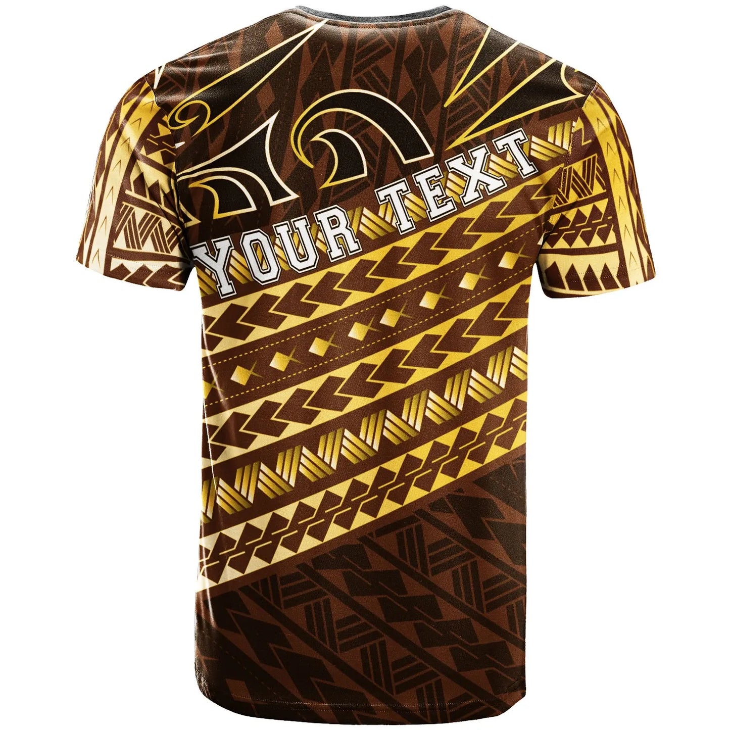 Wallis and Futuna Custom Personalised T-Shirt - Polynesian Diagonal Pattern