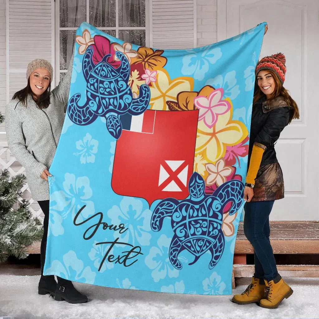 Wallis and Futuna Custom Personalised Premium Blanket - Tropical Style