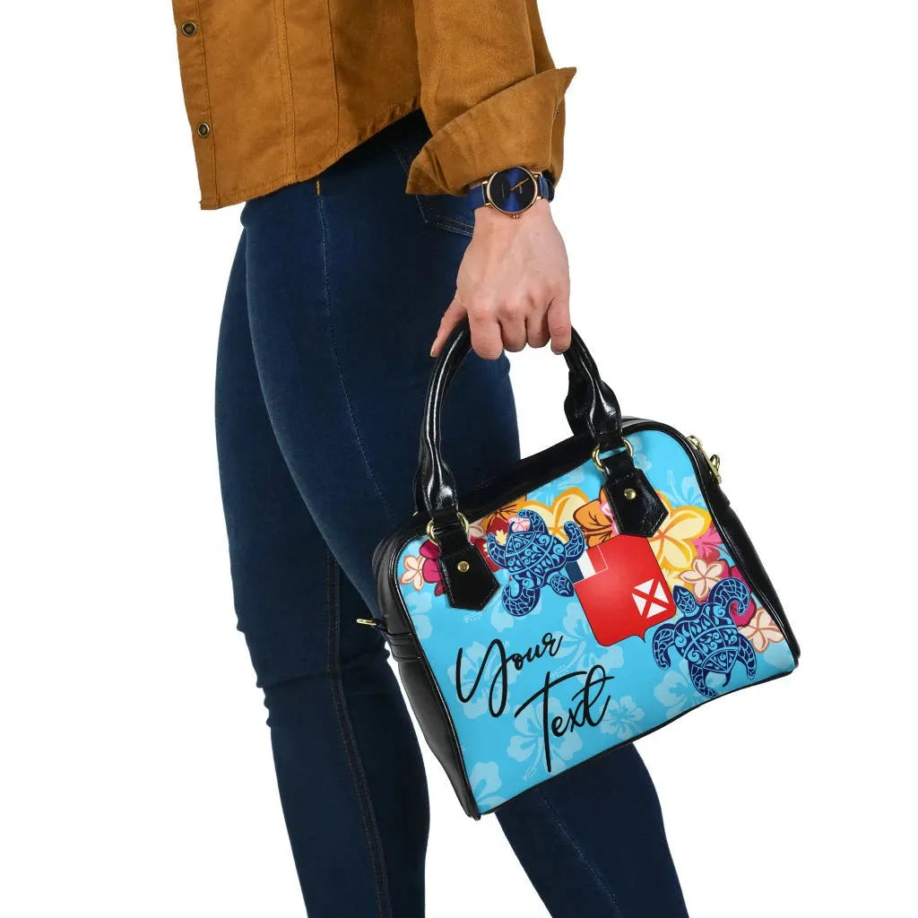 Wallis And Futuna Custom Personalised Shoulder Handbag -Tropical Style