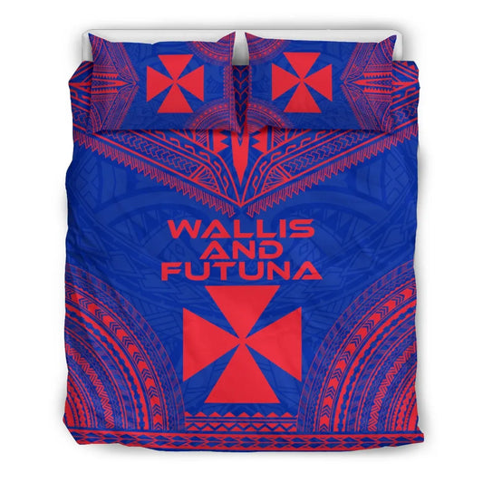 Wallis And Futuna Flag Polynesian Chief Duvet Cover Set