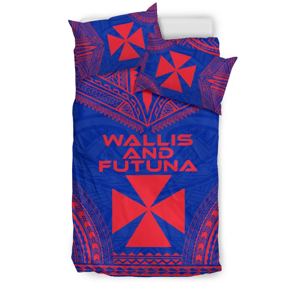 Wallis And Futuna Flag Polynesian Chief Duvet Cover Set