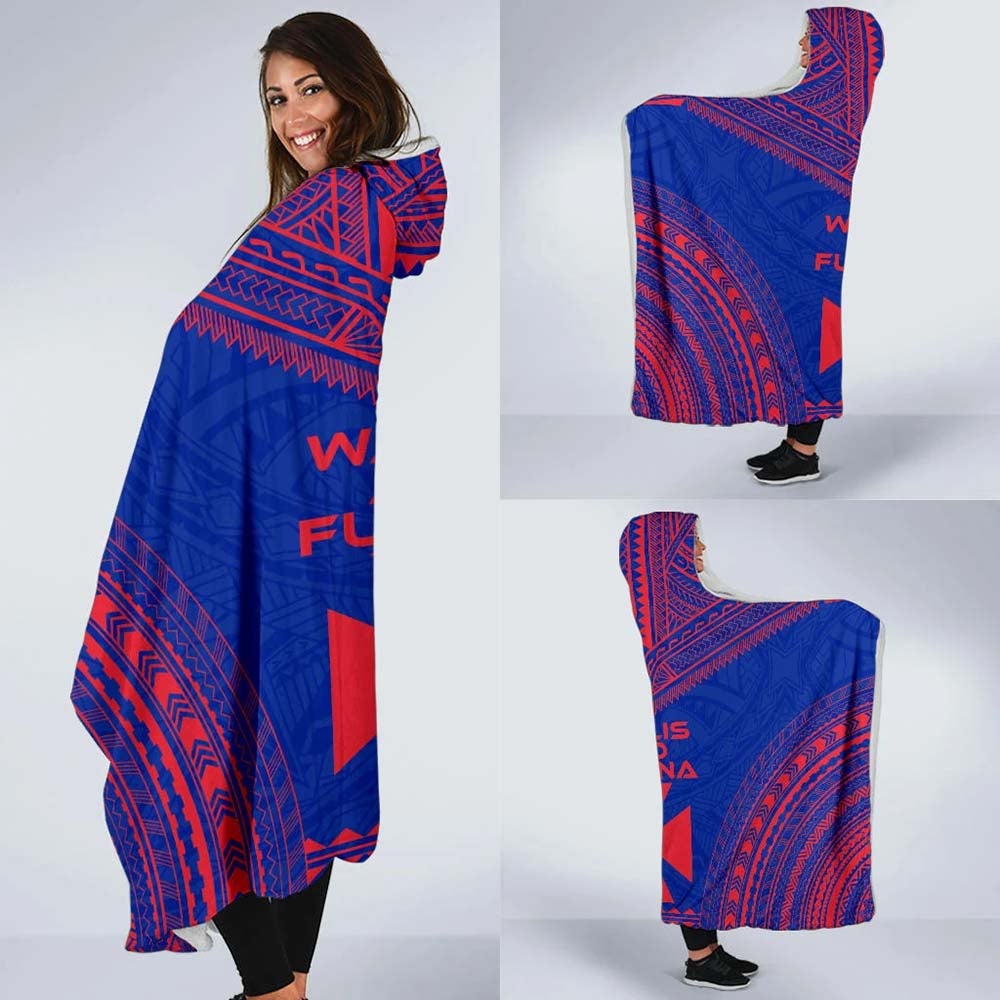 Wallis And Futuna Flag Polynesian Chief Hooded Blanket