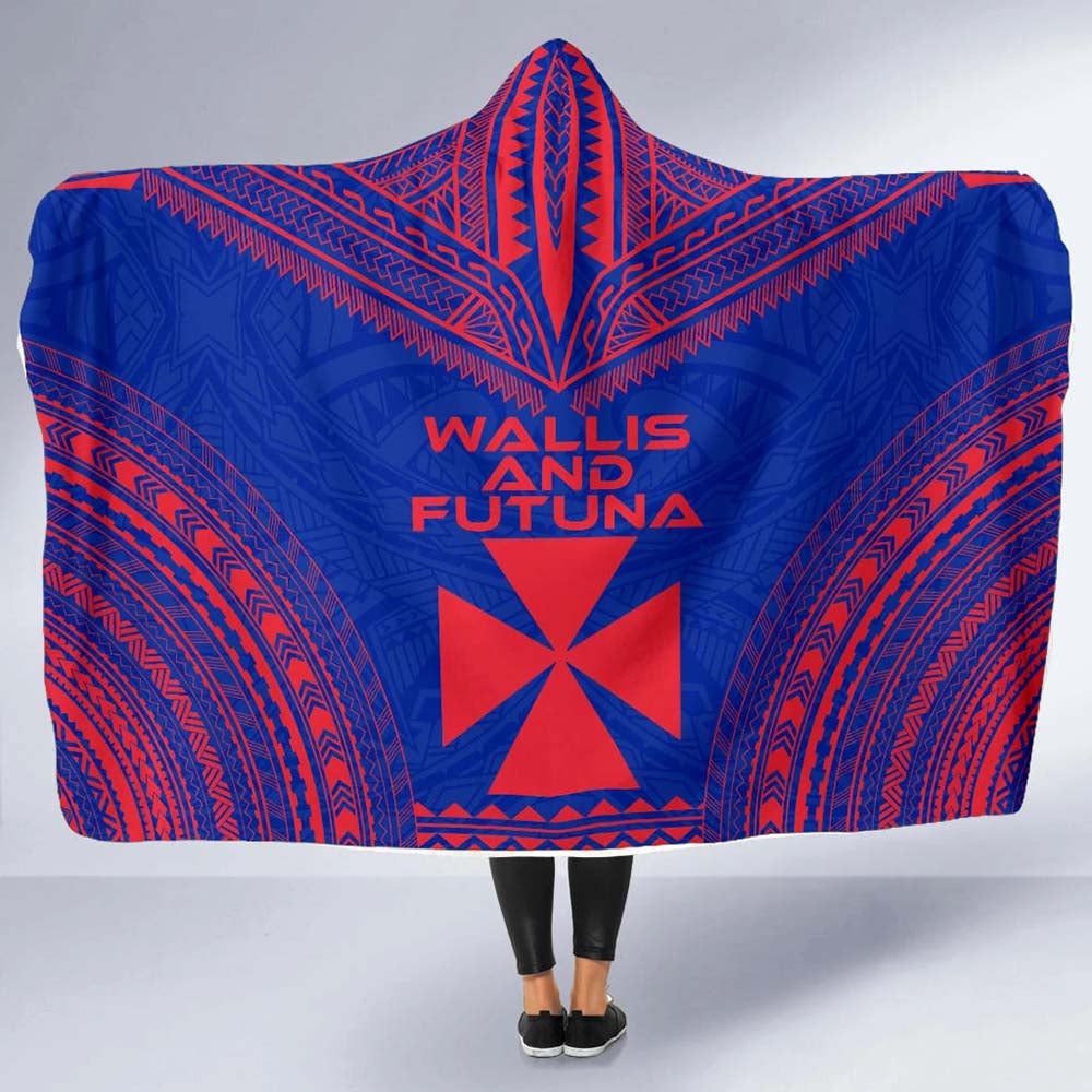 Wallis And Futuna Flag Polynesian Chief Hooded Blanket